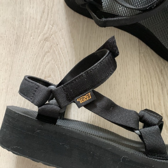 Teva Black Platform Sandals - Picture 8 of 15